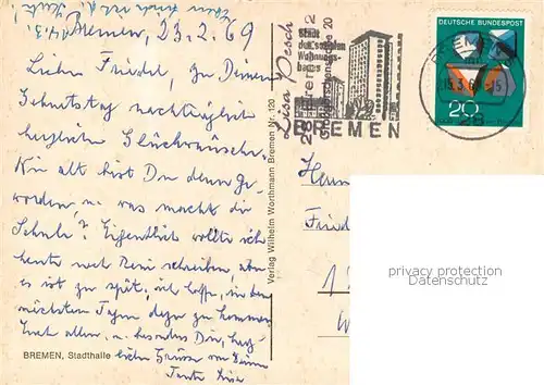 AK / Ansichtskarte Bremen Stadthalle Bremen