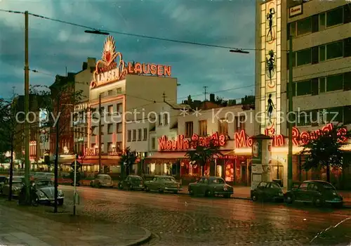 AK / Ansichtskarte St_Pauli_Hamburg Reeperbahn bei Nacht 