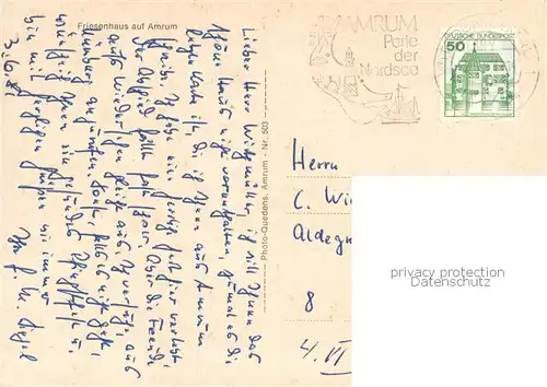 AK / Ansichtskarte Amrum Friesenhaus Amrum