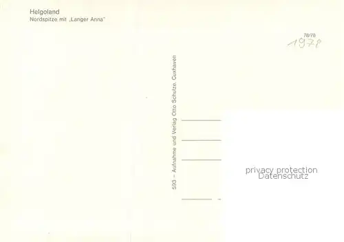 AK / Ansichtskarte Helgoland Nordspitze mit Lange Anna  Helgoland