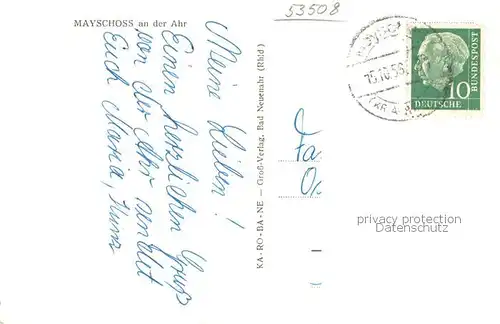 AK / Ansichtskarte Mayschoss Teilansicht Mayschoss