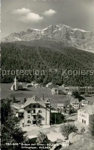 AK / Ansichtskarte Solda_Sulden_Suedtirol_IT Ortlergruppe Sulden 
