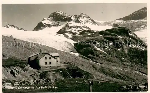 AK / Ansichtskarte Wiesbadener_Huette_Wiesbadnerhuette_Montafon_AT Aussenansicht Piz Buin 