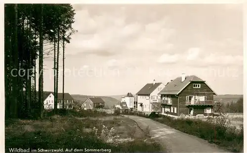AK / Ansichtskarte Wildbad_Schwarzwald Auf dem Sommerberg Wildbad_Schwarzwald