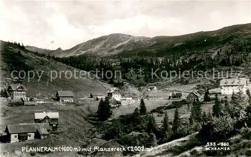 AK / Ansichtskarte Planneralm_1600m_Steiermark_AT Gesamtanischt m. Plannereck 