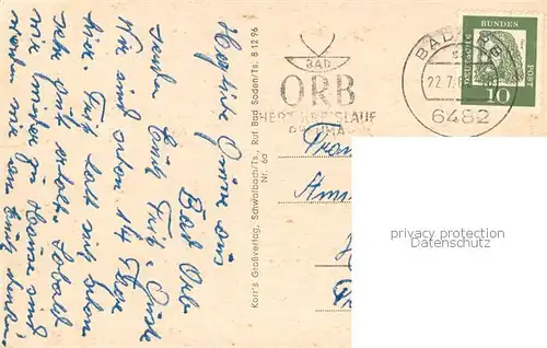 AK / Ansichtskarte Bad_Orb Forsthaus Haselruhe Aussenansicht m. Weiher Bad_Orb