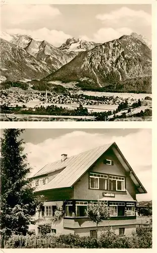 AK / Ansichtskarte Oberstdorf Gesamtansicht Ferne m. LAndhaus Opitz Aussenansicht Oberstdorf