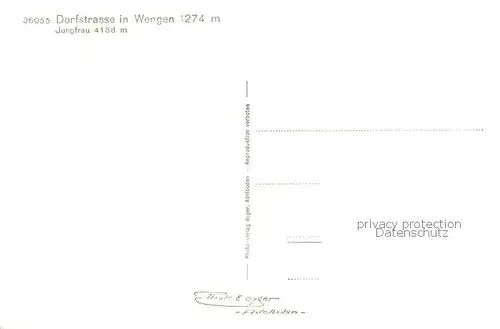 AK / Ansichtskarte Wengen__BE Dorfstrasse m. Jungfrau 
