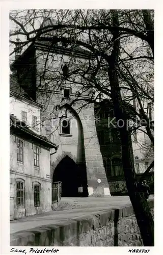 AK / Ansichtskarte Saaz_Zatec_CZ Priestertor 