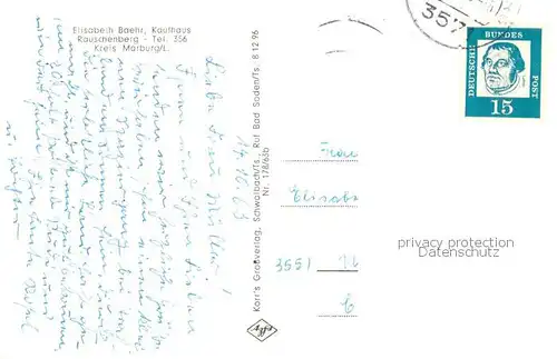 AK / Ansichtskarte Rauschenberg_Hessen Platz Fachwerkhaeuser Rauschenberg Hessen