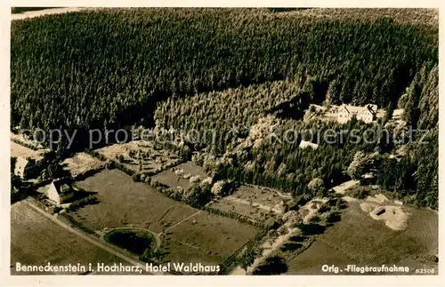 AK / Ansichtskarte Benneckenstein_Harz Fliegeraufnahme Hotel Waldhaus Benneckenstein_Harz