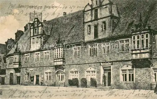 AK / Ansichtskarte Stadthagen Ratskeller Aussenansicht Stadthagen