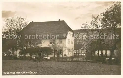 AK / Ansichtskarte Hann._Muenden Neuehaus Teilansicht Hann. Muenden