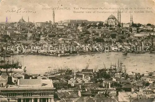 AK / Ansichtskarte Constantinopel_Istanbul General view and the Golden Horn Constantinopel_Istanbul