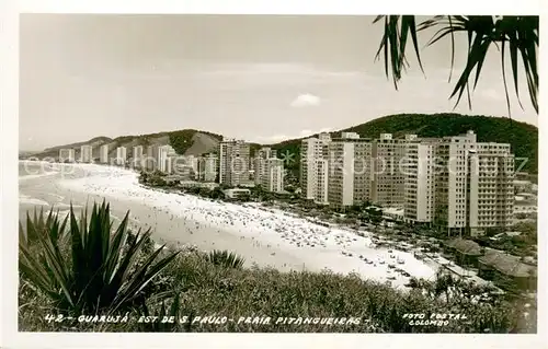 AK / Ansichtskarte Guaruja_Brazil Praia Pitangueiras 