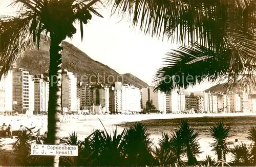 AK / Ansichtskarte Copacabana_Rio_de_Janeirio_Brazil Strand Ansicht Hotels 