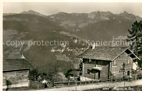 AK / Ansichtskarte Mayens_de_Sion_VS Chalet Aussenansicht 