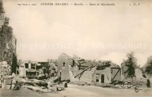 AK / Ansichtskarte Riaville_55 Roule de Marcheville Guerre 1914 1915 