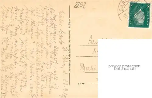 AK / Ansichtskarte St_Peter_ Ording_Nordseebad Burgenstrand 