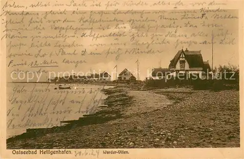 AK / Ansichtskarte Heiligenhafen_Ostseebad Warder Villen Heiligenhafen_Ostseebad