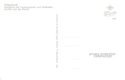 AK / Ansichtskarte Helgoland Unterland m. Landungsmole u. Seebaederschiffen a. d. Reede Helgoland