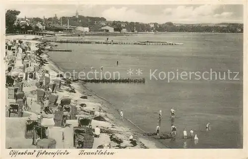 AK / Ansichtskarte Eckernfoerde_Ostseebad Strandkoerbe 