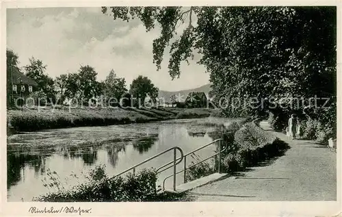 AK / Ansichtskarte Rinteln Partie am Wasser Rinteln