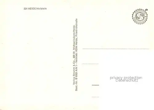 AK / Ansichtskarte Heide_Holstein Kirche Kfz Meisterschule Wasseturm Rathaus Heide_Holstein