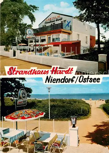AK / Ansichtskarte Niendorf__Ostseebad_Timmendorferstrand Strandhaus Hardt Freiterrasse 