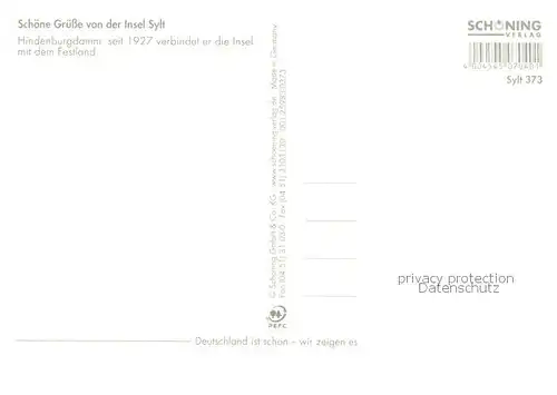 AK / Ansichtskarte Insel_Sylt Hindenburgdamm Inselbahnen Insel_Sylt