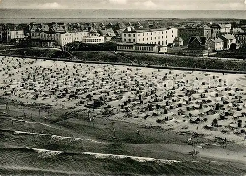 AK / Ansichtskarte Wangerooge_Nordseebad Fliegeraufnahme Wangerooge_Nordseebad