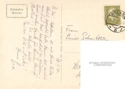 AK / Ansichtskarte Bremen Rathauspassagen mit Roland Ratskeller Bremen