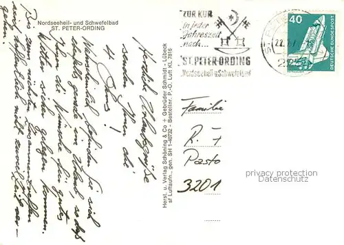 AK / Ansichtskarte St Peter Ording Fliegeraufnahme 