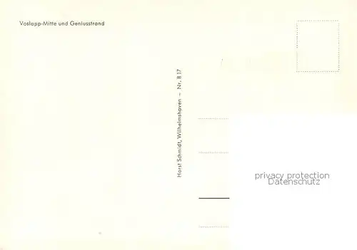 AK / Ansichtskarte Voslapp Geniusstrand Ortspartien Voslapp