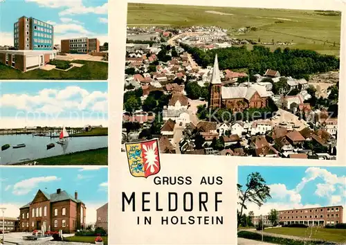 AK / Ansichtskarte Meldorf Orts und Teilansichten Fliegeraufnahme Meldorf