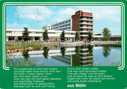 AK / Ansichtskarte Moelln__Lauenburg Klinik Hellbachtal der BfA  