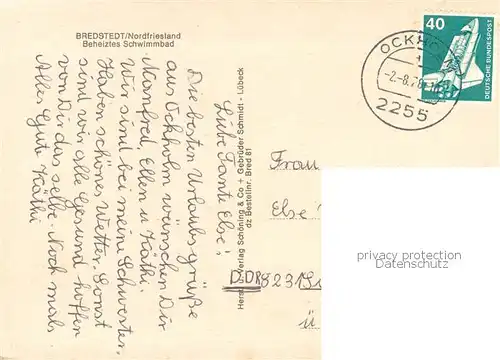 AK / Ansichtskarte Bredstedt Schwimmbad Bredstedt