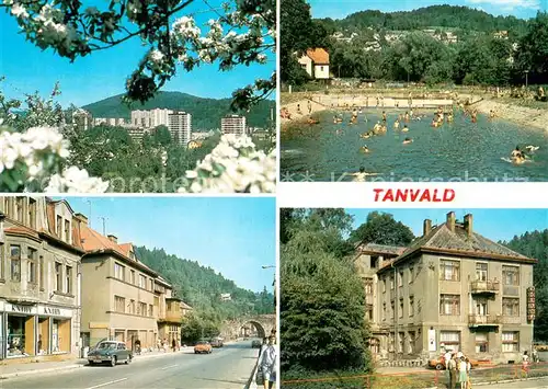 AK / Ansichtskarte Tanvald_Tannwald_CZ Mesto na soutoku Desne a Kamenice v Jizerskych horach 