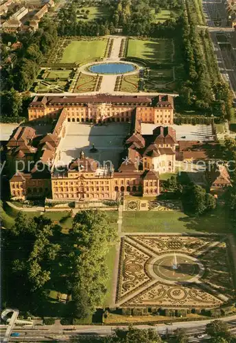 AK / Ansichtskarte Ludwigsburg__Wuerttemberg Residenzschloss und Bluehendes Barock 