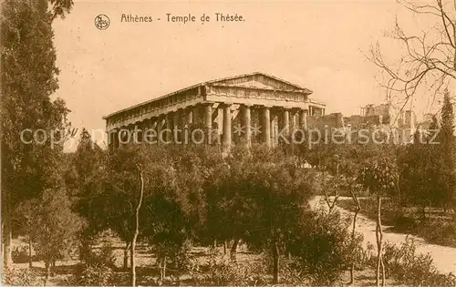 AK / Ansichtskarte Athenes_Athen Temple de Thesee Athenes Athen