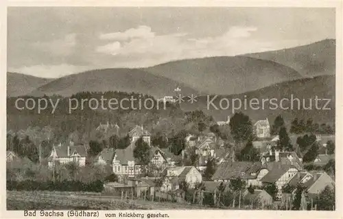 AK / Ansichtskarte Bad_Sachsa_Harz Blick vom Knickberg Bad_Sachsa_Harz