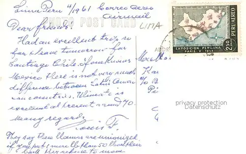 AK / Ansichtskarte Lima__Peru Lama 