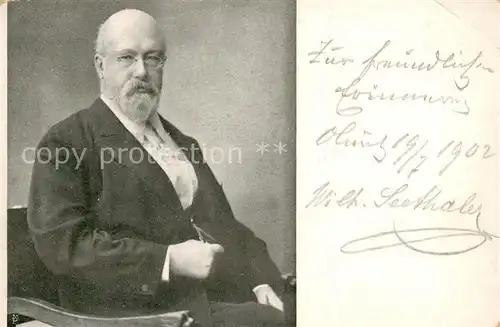 AK / Ansichtskarte Olmuetz_Olomouc_CZ Chef Red. Maehrisches Tagblatt Portrait 