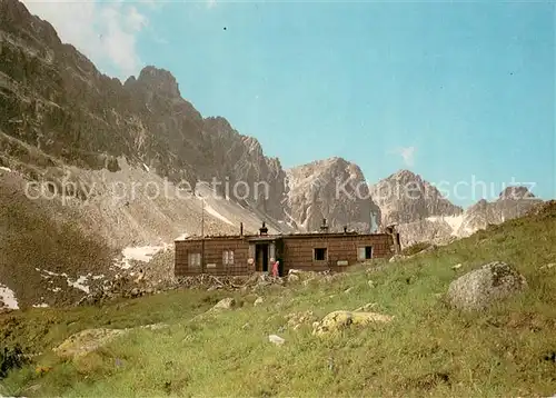 AK / Ansichtskarte Vysoke_Tatry Velka Studena dolina Zbonicka chata Berghaus Hohe Tatra Vysoke Tatry