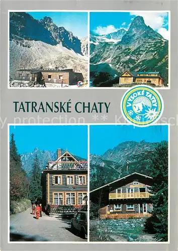 AK / Ansichtskarte Vysoke_Tatry Tatransky narodny park Zbojnicka chata Berghotel Huette Vysoke Tatry