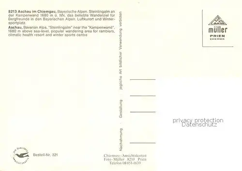 AK / Ansichtskarte Aschau_Chiemgau Steinlingalm an der Kampenwand Chiemgauer Alpen Almvieh Aschau Chiemgau