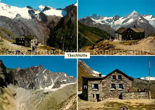 AK / Ansichtskarte Taesch Taeschhuette Berghaus Schweizer Alpen Taesch
