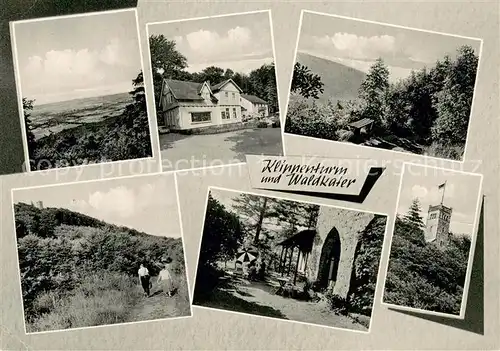 AK / Ansichtskarte Rinteln Ausflugsziel Waldkater Klippenturm Wandern Panorama Weserbergland Rinteln