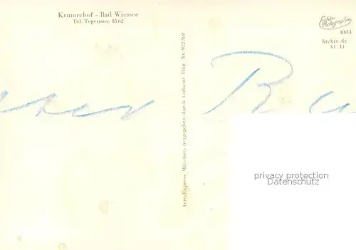 AK / Ansichtskarte Bad_Wiessee Panorama mit Krinnerhof Bad_Wiessee