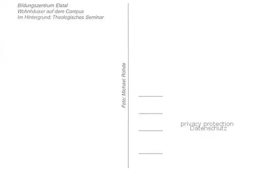 AK / Ansichtskarte Elstal Bildungszentrum Wohnhaeuser Campus Theologisches Seminar Elstal